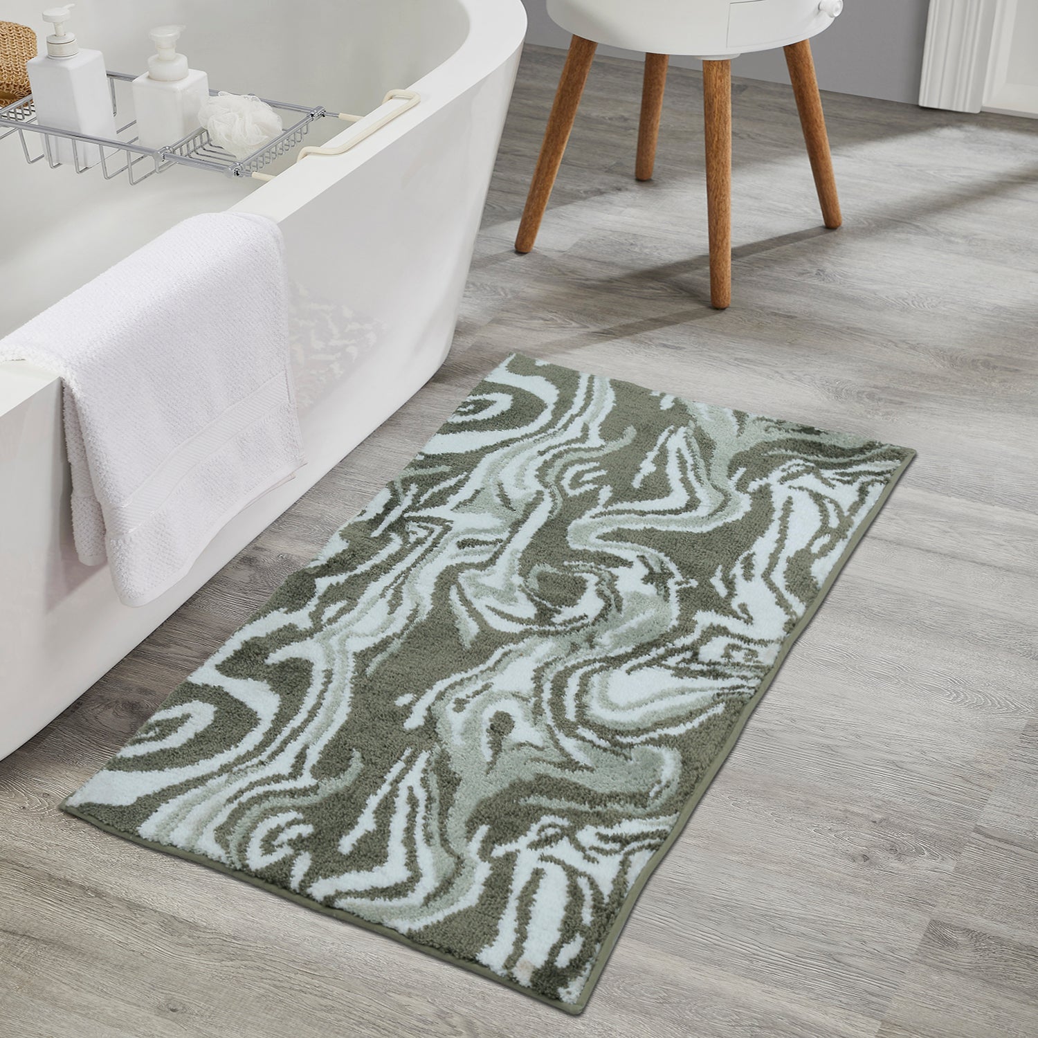 Marbella Bath Rug Sea Green