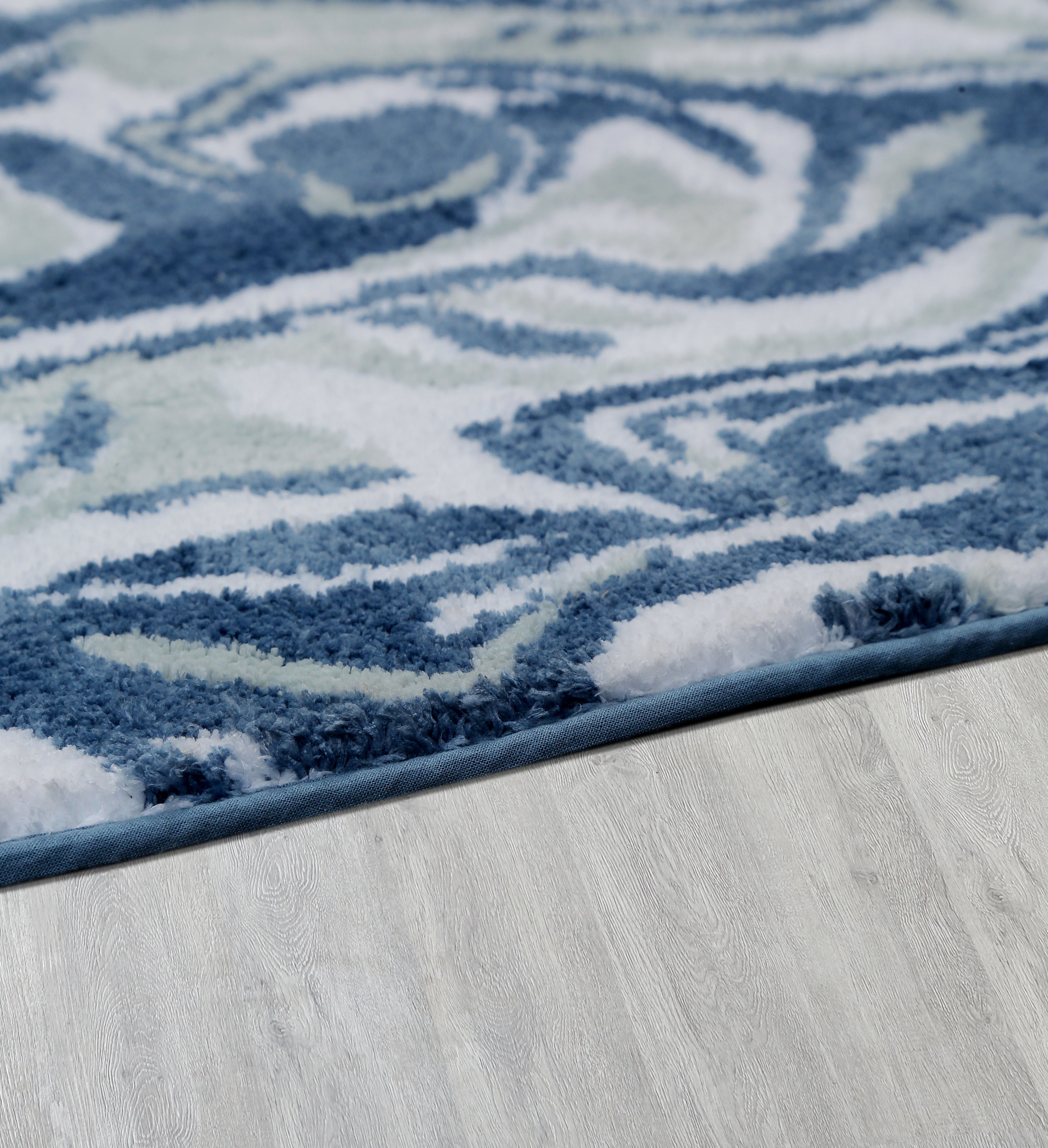 Marbella Bath Rug Blue