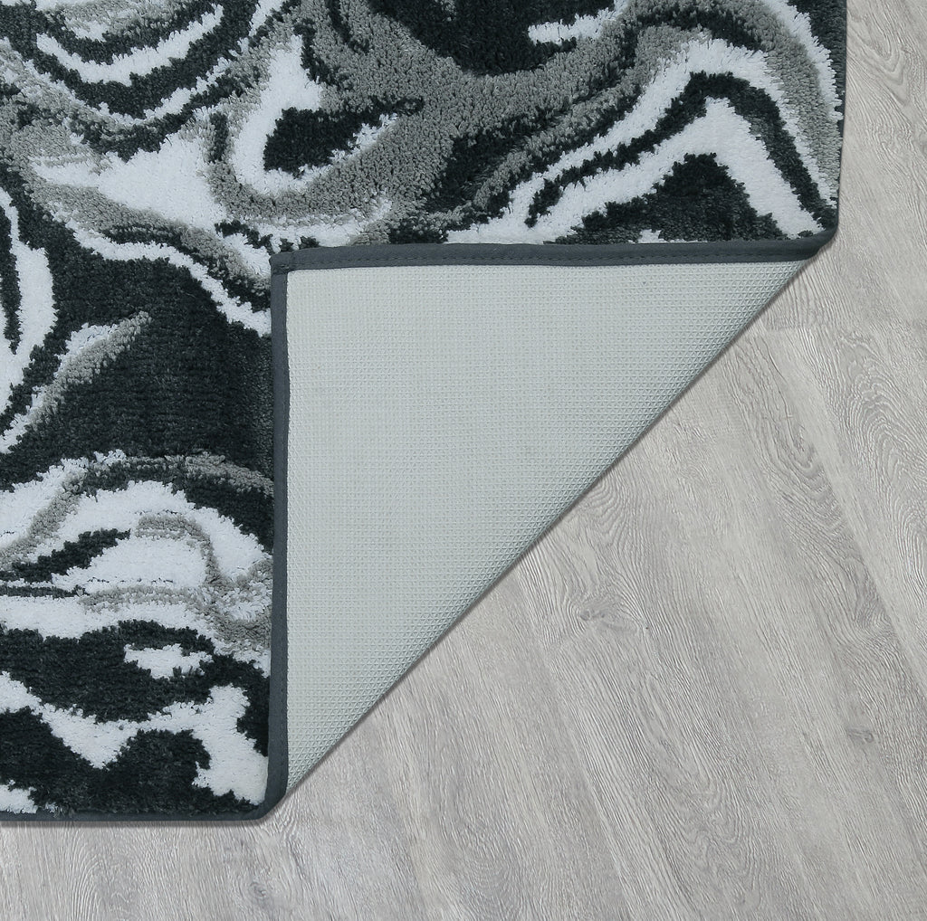 Marbella Bath Rug Charcoal