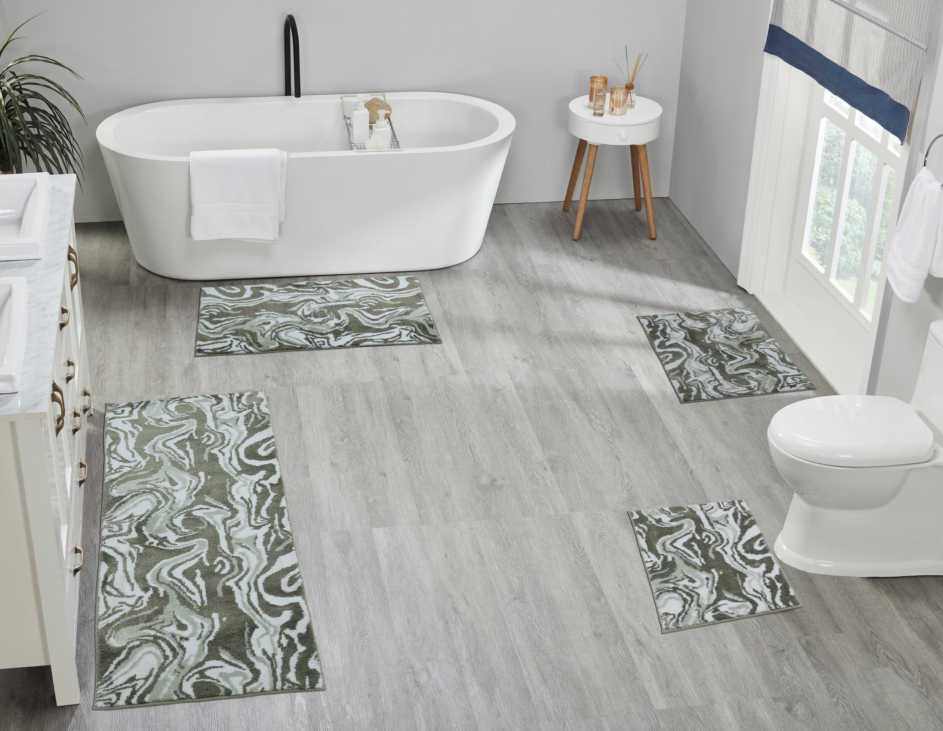 Marbella Bath Rug Sea Green